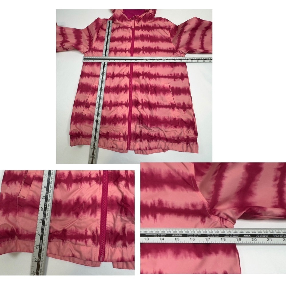 Kids Cat & Jack Pink Tie Dye Hooded Lightweight Jacket Size XL 14/16 - Picture 8 of 11
